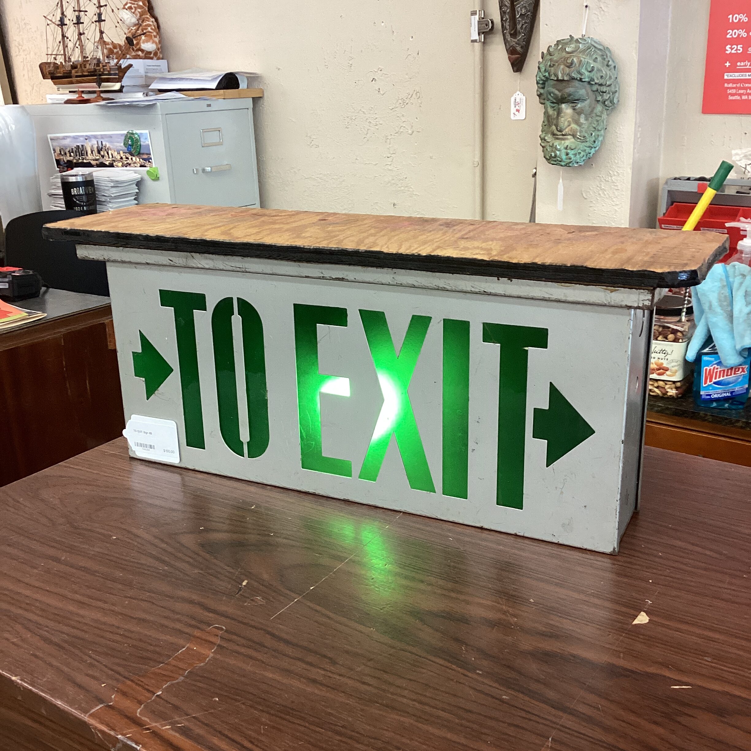 to exit sign
