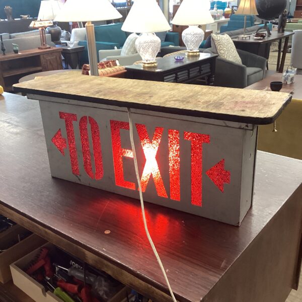 to exit sign