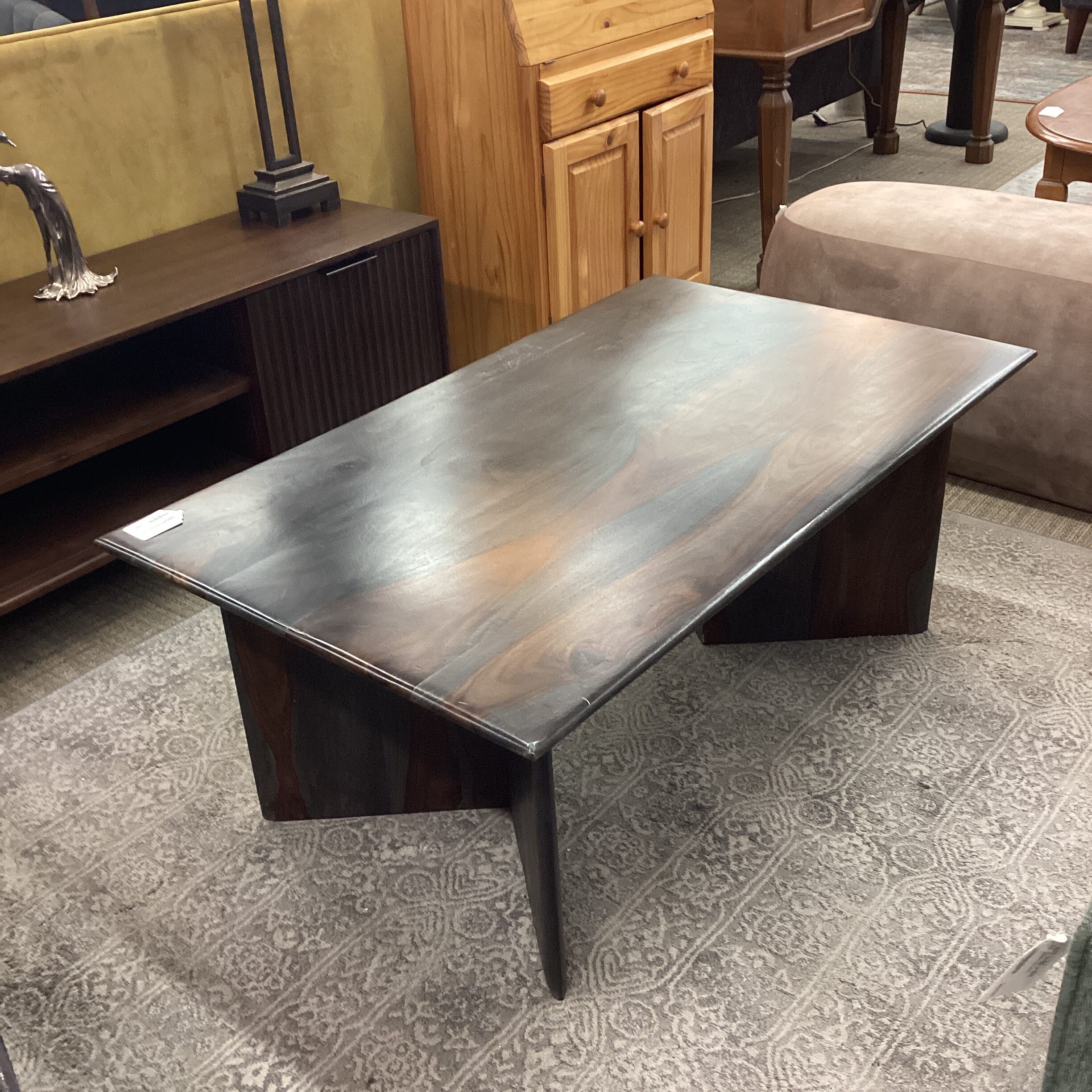 darkest night sheesham coffee table