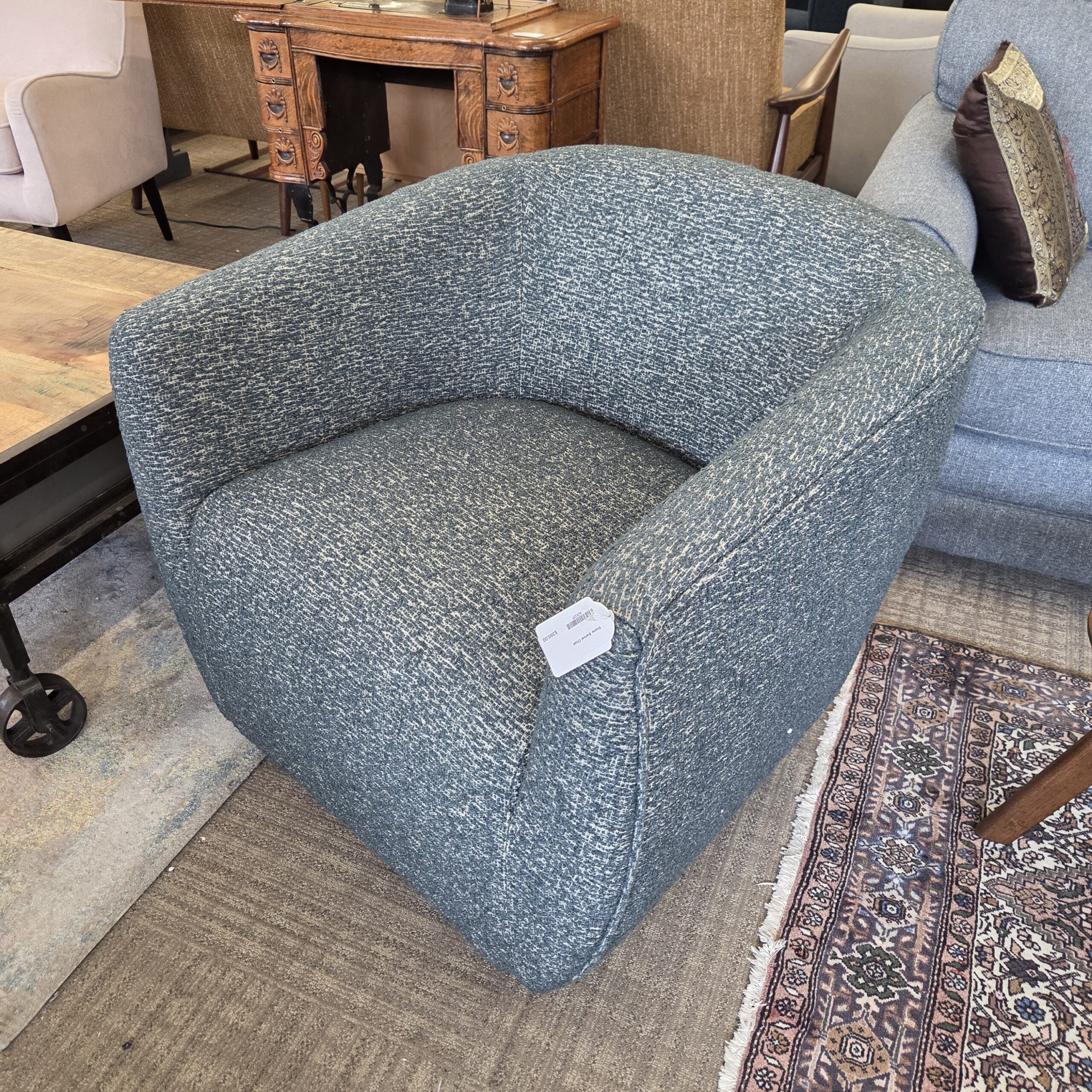 stone swivel chair