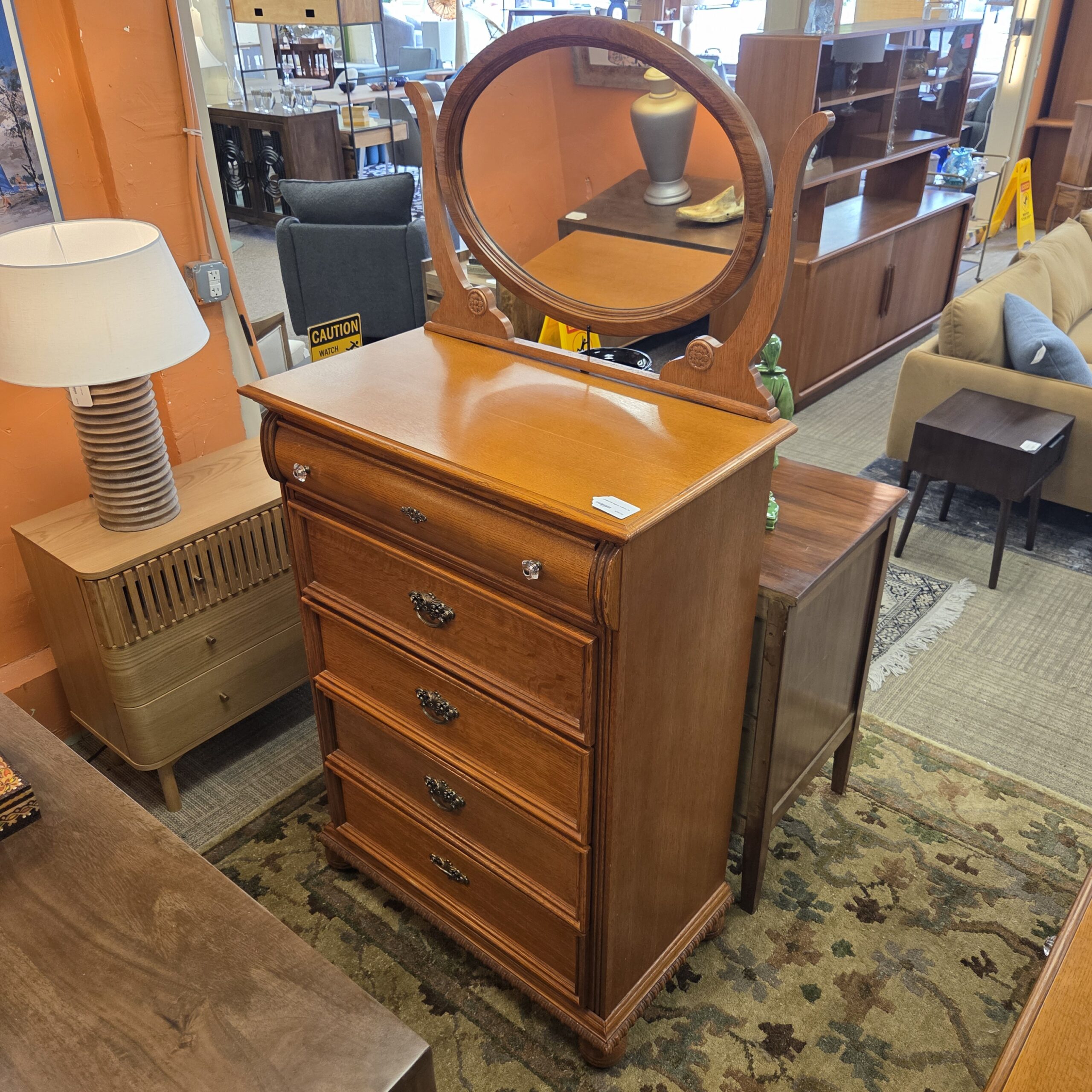 lexington highboy w/mirror