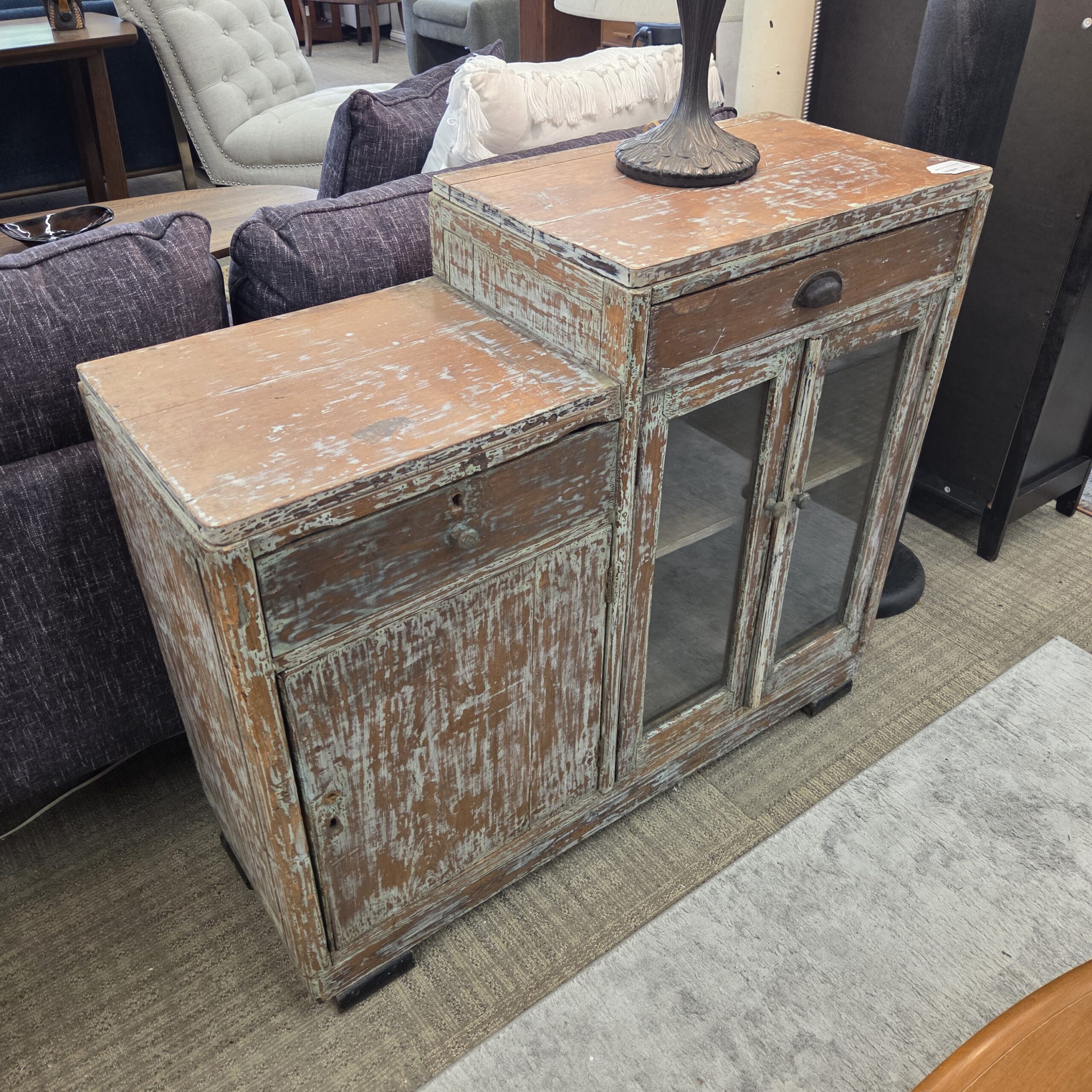 shabby chic vintage step cabinet