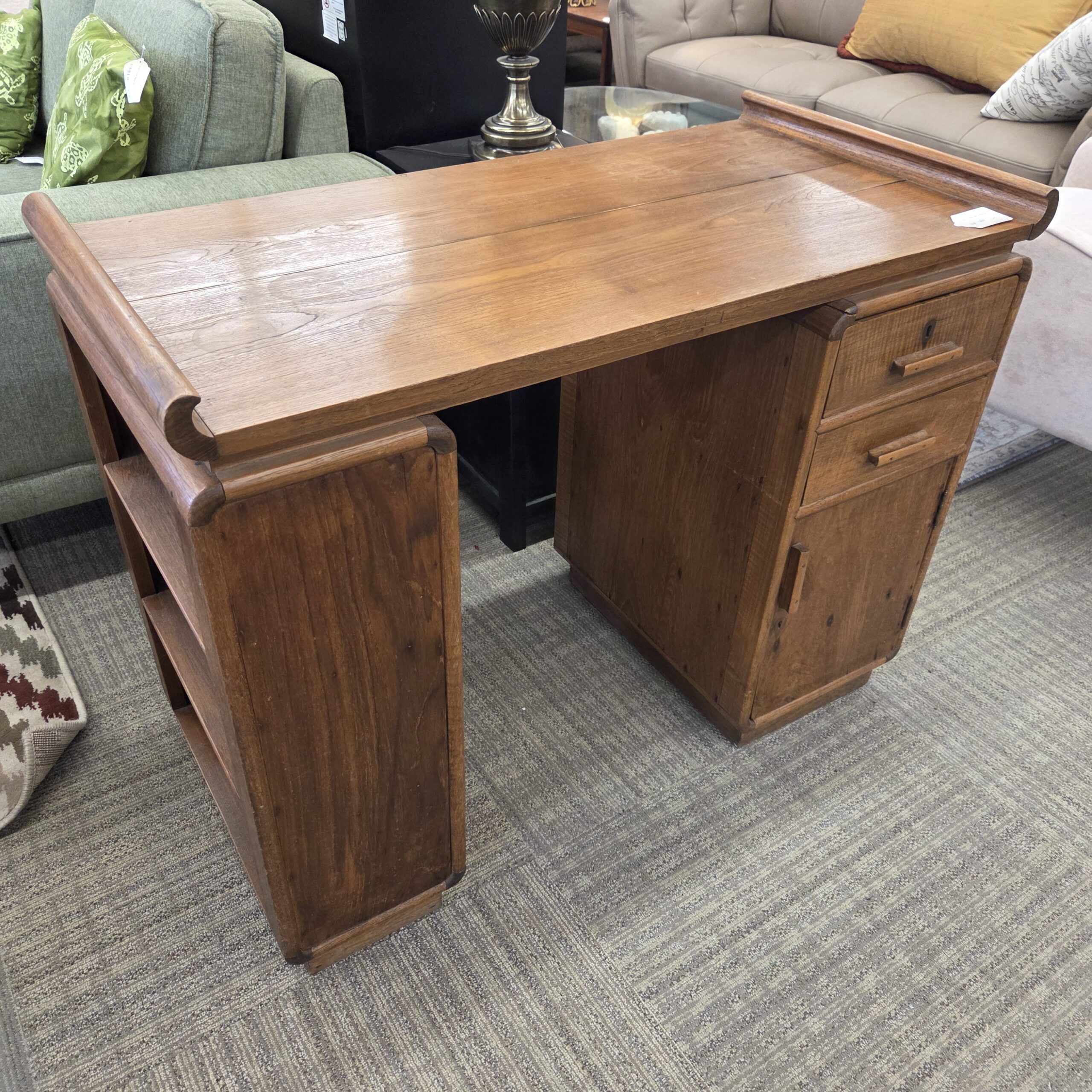 unique vintage solid hardwood desk