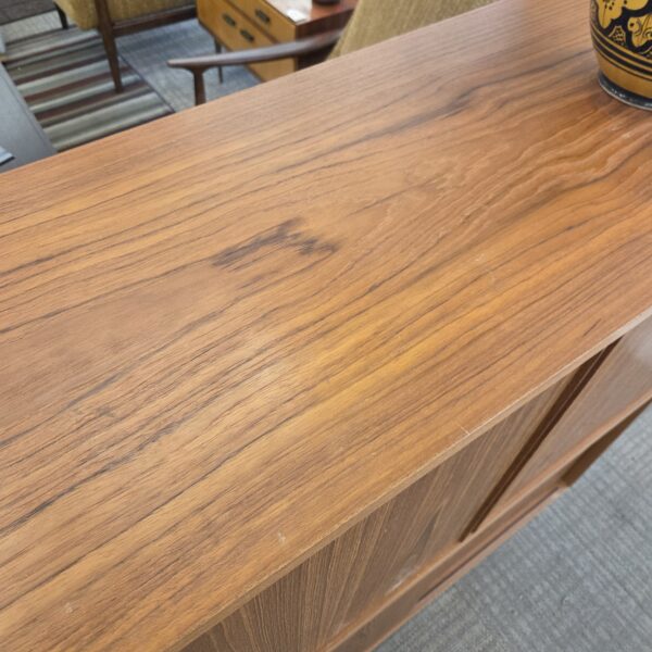 danish teak tambor door cabinet