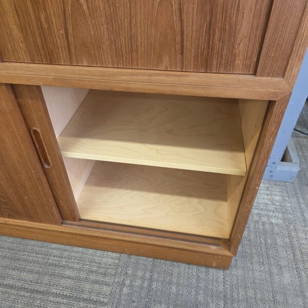 danish teak tambor door cabinet