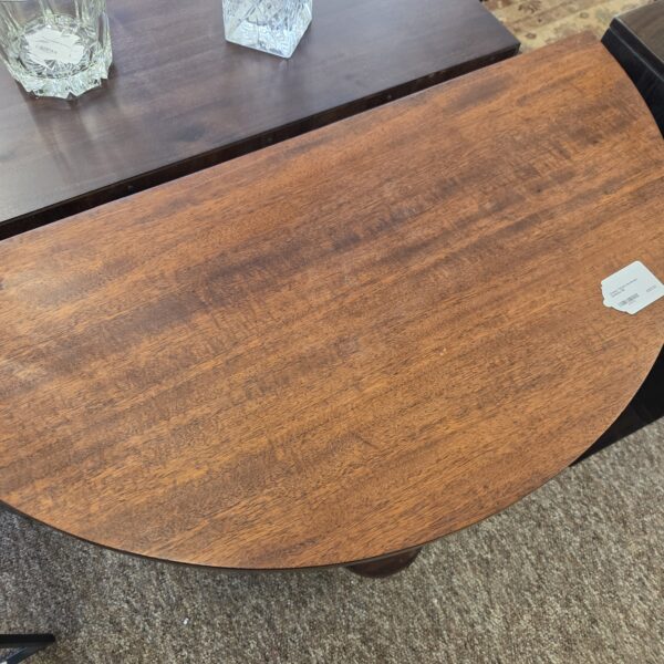 chunky turned hardwood demilune