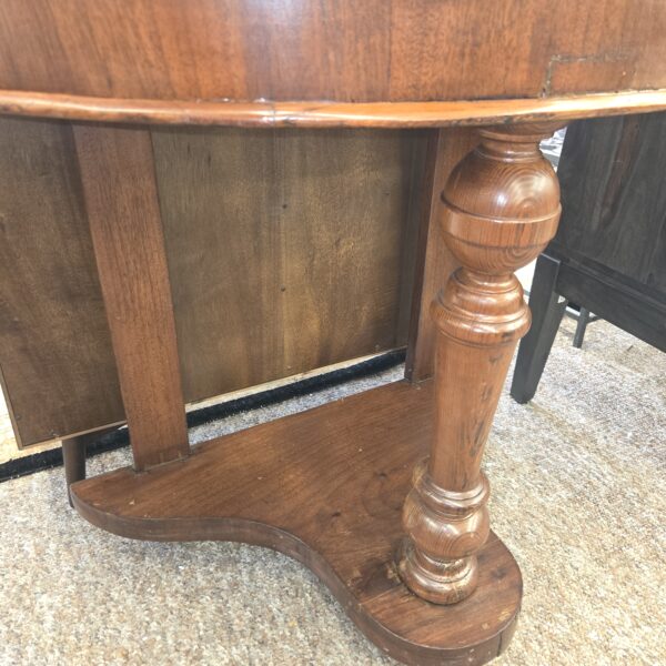 chunky turned hardwood demilune