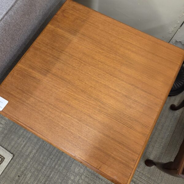 simple teak side table