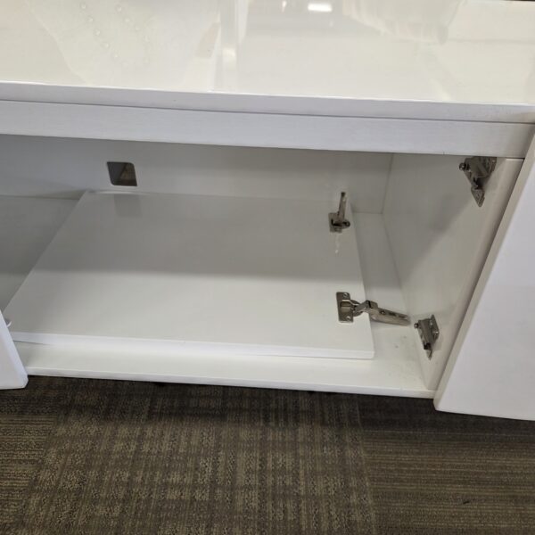 cb2 mod white media console (as is)