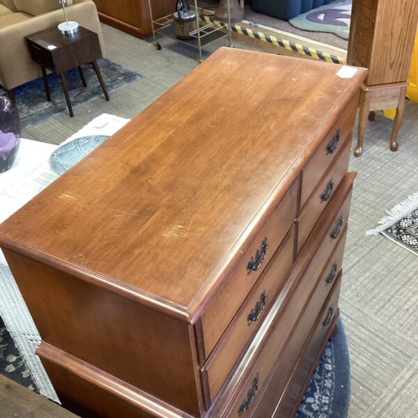 heywood wakefield cinnamon traditional highboy