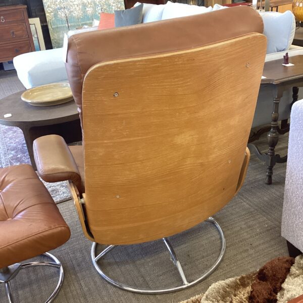 mid century lounge chair & ottoman