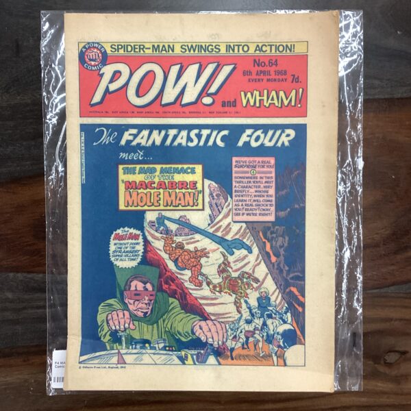 f4 macabre mole man vintage comic