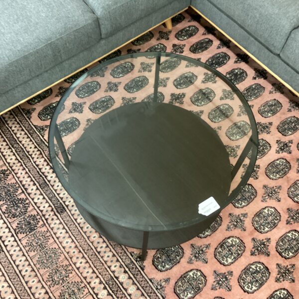 ikea round glass too coffee table