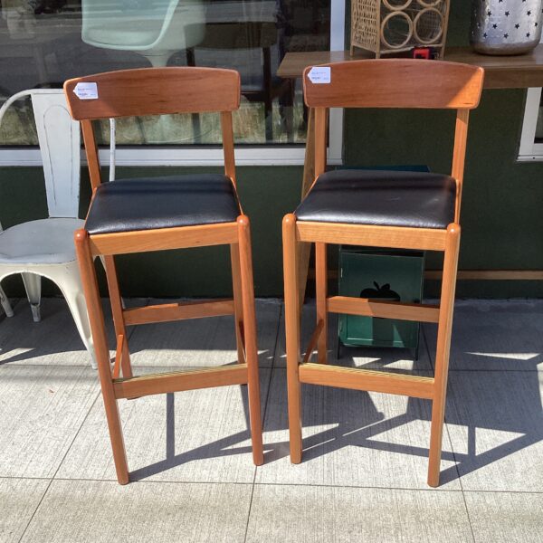 benny linden design teak barstool