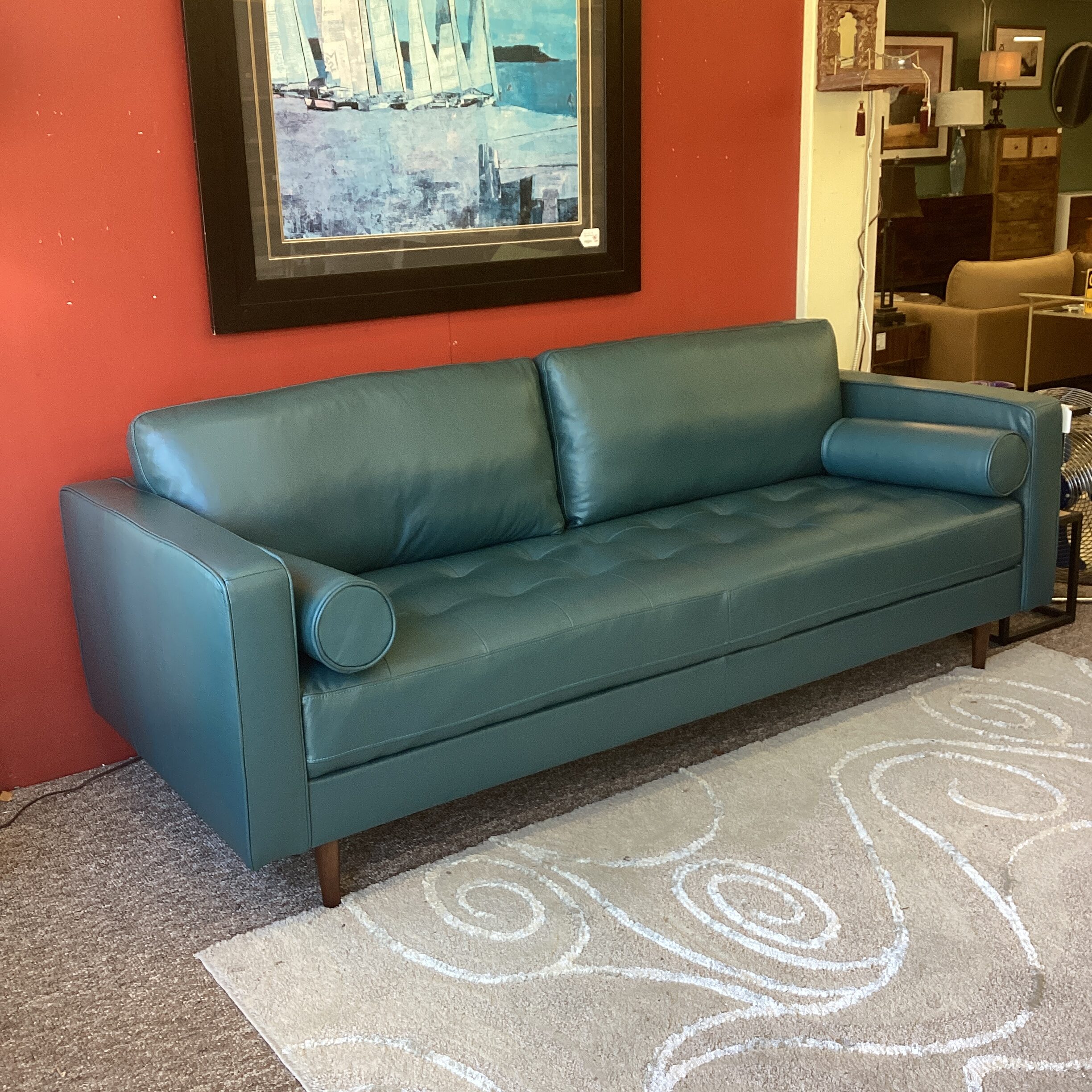malmo teal sofa