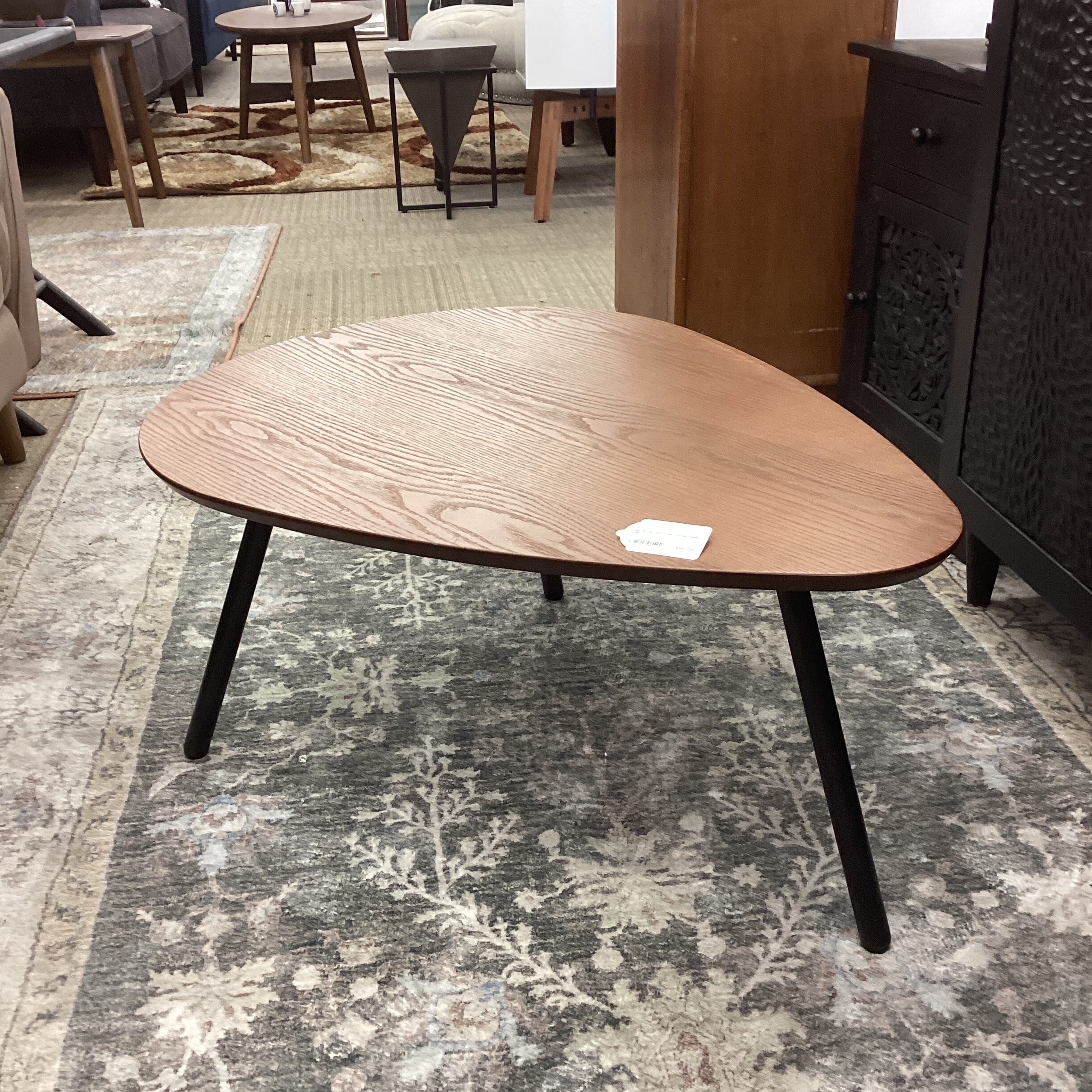 mc style tear drop coffee table