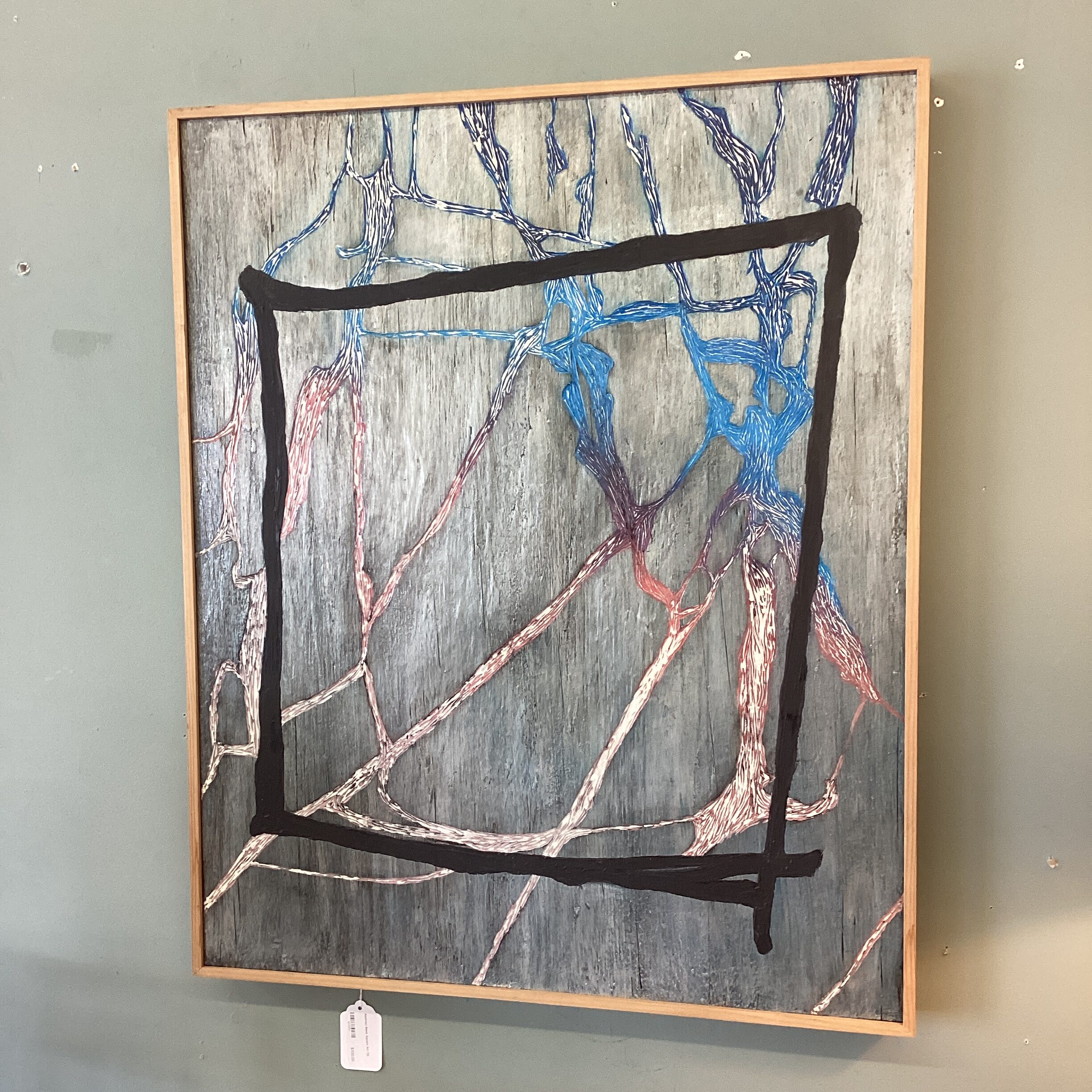 abstract black square art