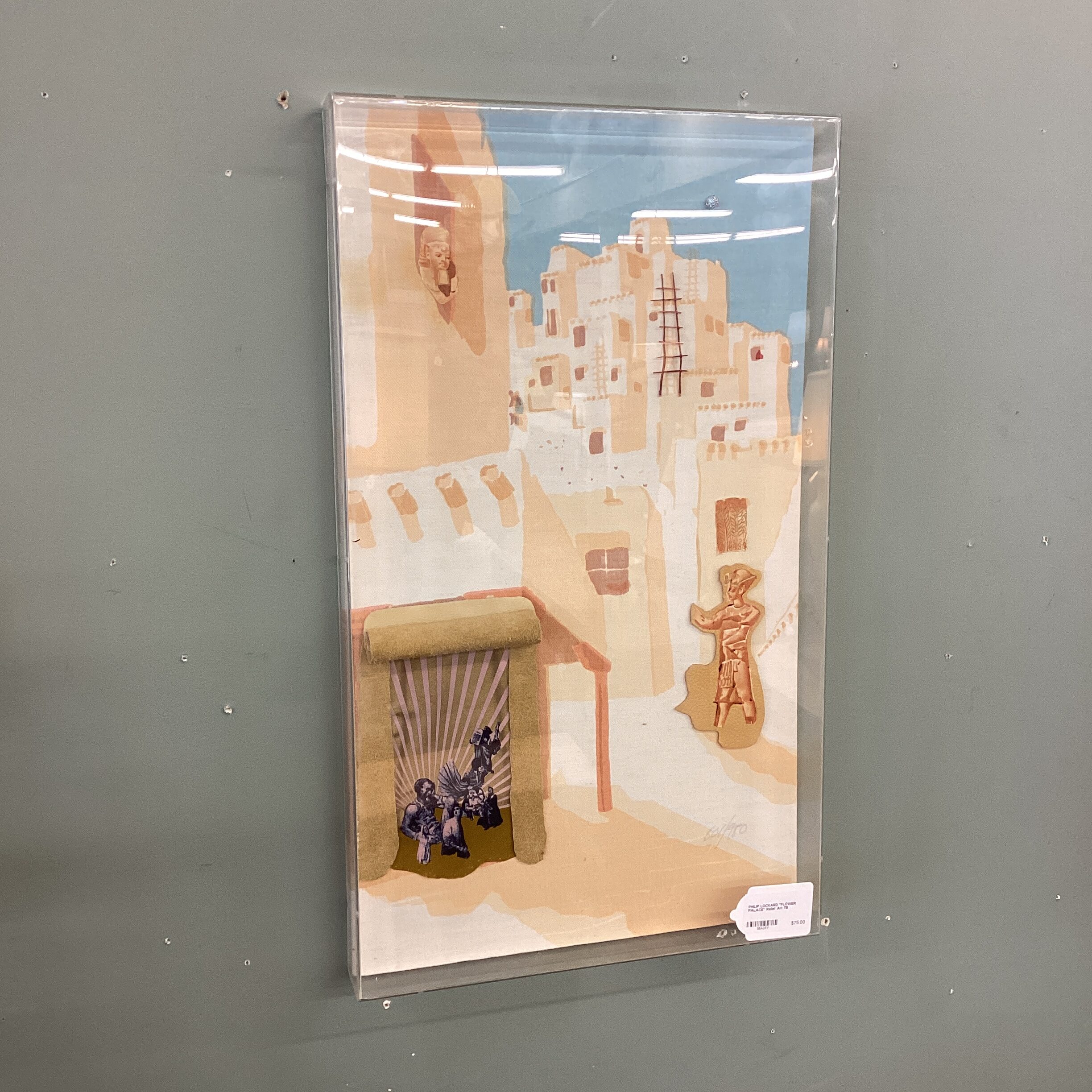 philip lockard “flower palace” relief art