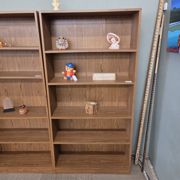 tall dark oak bookcase