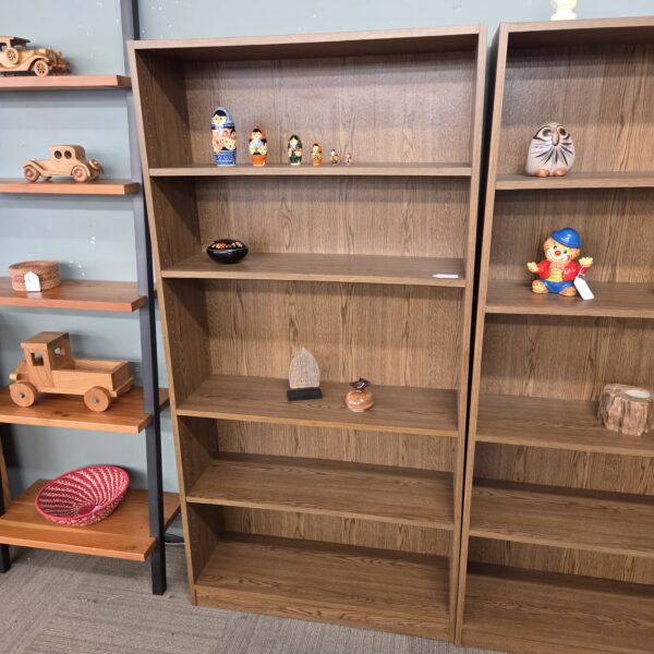 tall dark oak bookcase