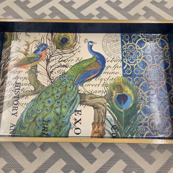 small peacock tray