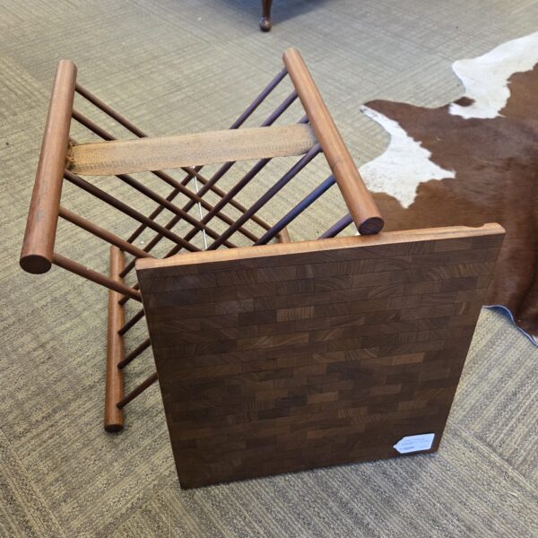 vintage mandalay teak folding side table