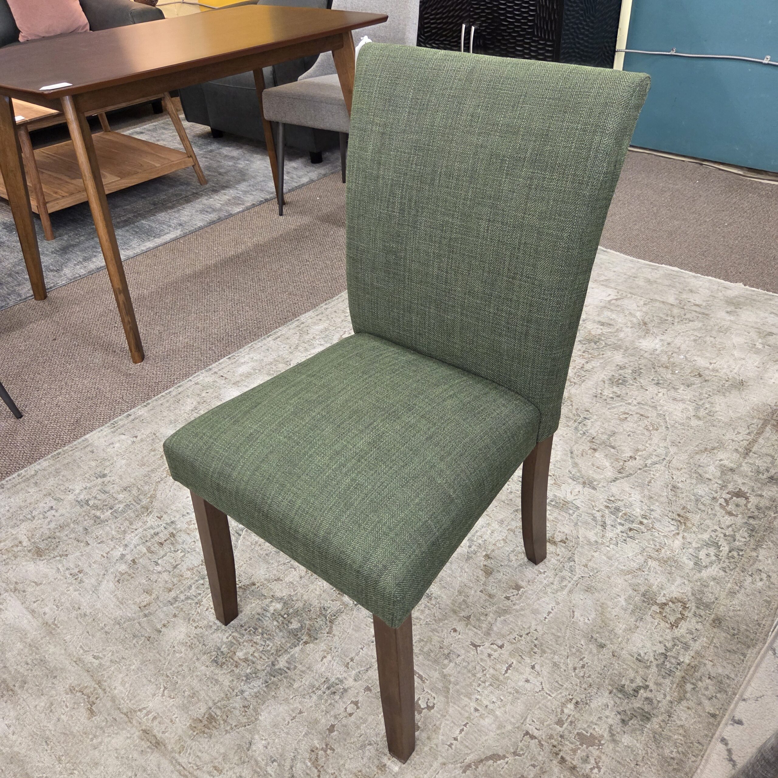 pine upholstered dining chair