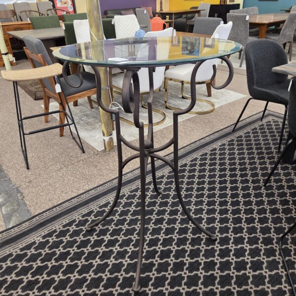 scrolly bar height bistro table