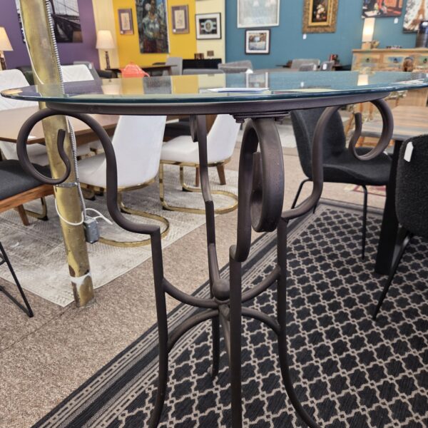 scrolly bar height bistro table