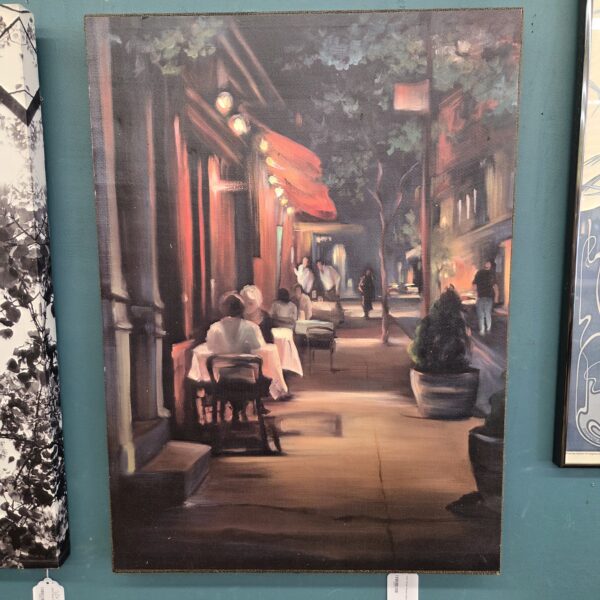 cafe street scene canvas