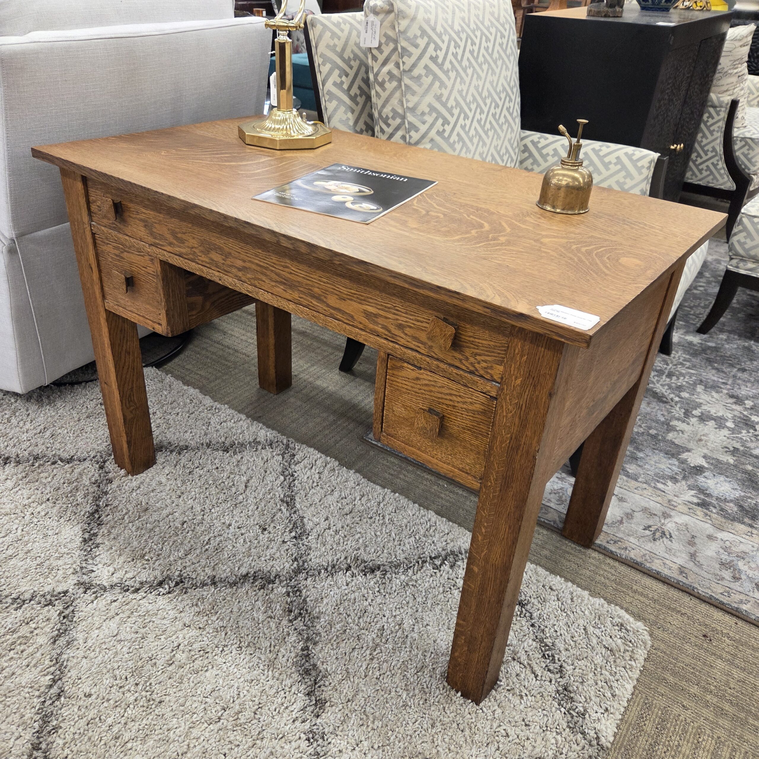 antique mission style quarter oak desk