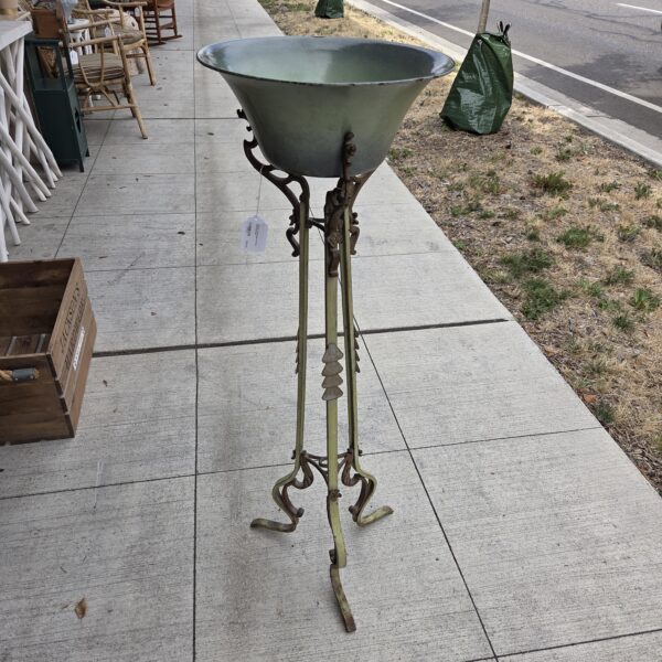 antique tall wrought iron fern plant stand