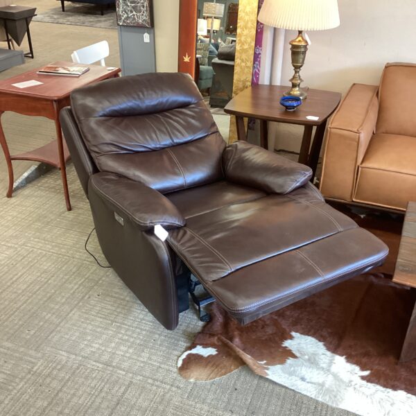 dark brown power recliner
