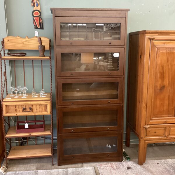 dark oak barrister bookcase