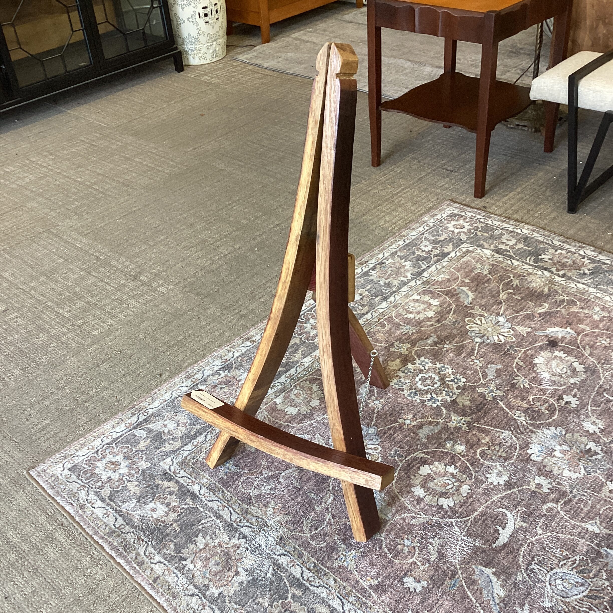 wine barrel artist easel