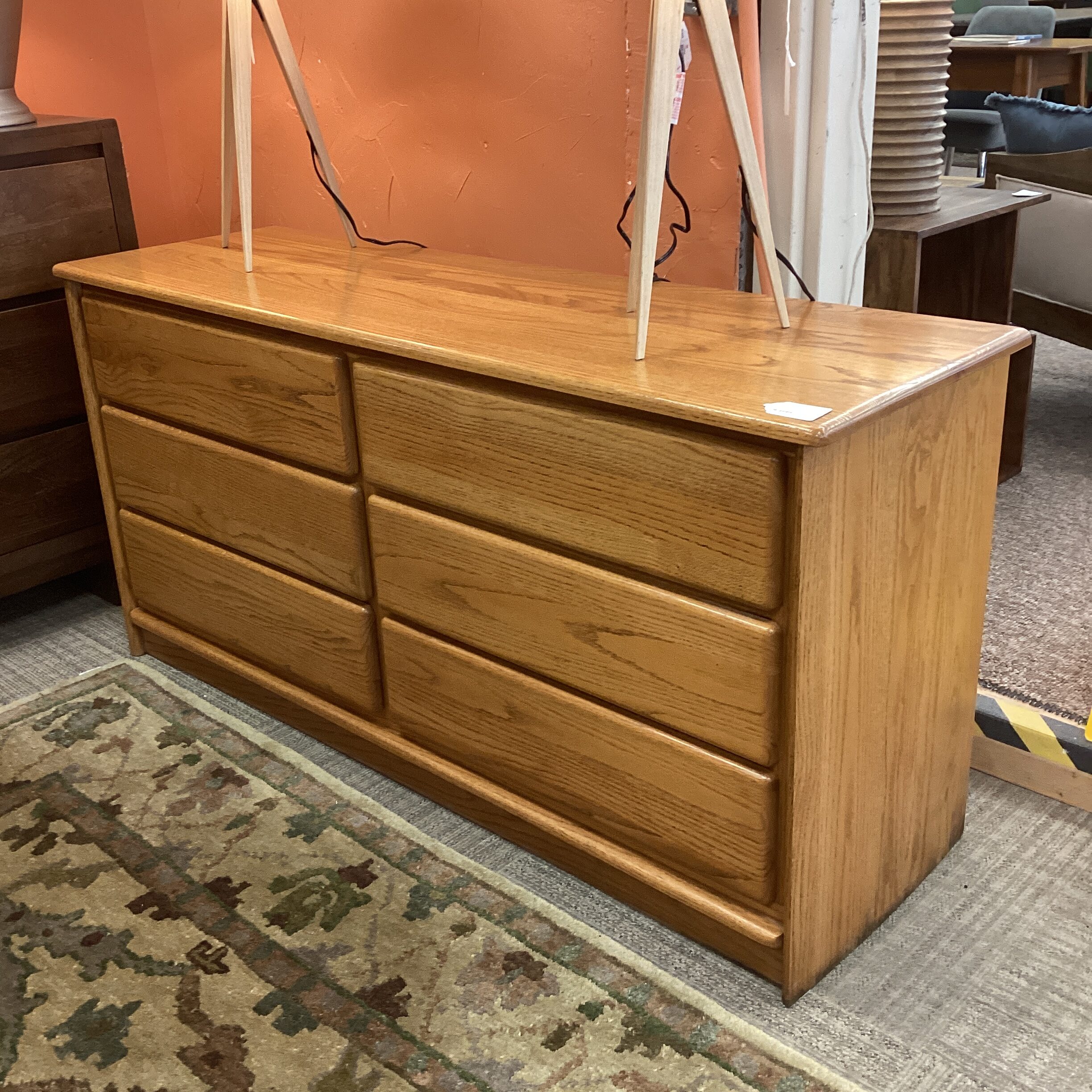 vintage oak double dresser