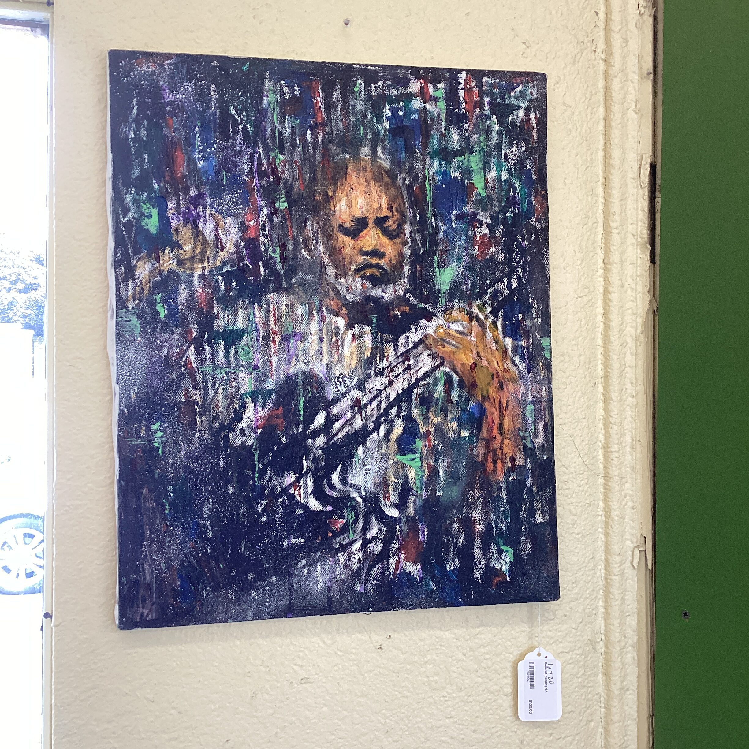 guitarist painting