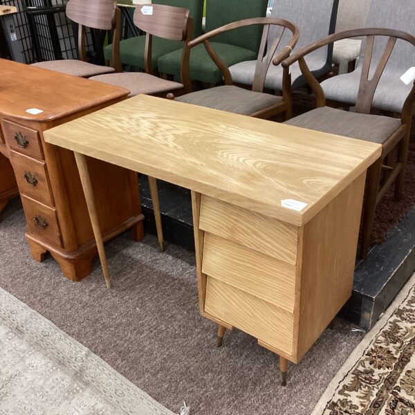 mcm blonde wood desk