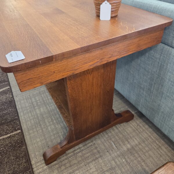 antique library table