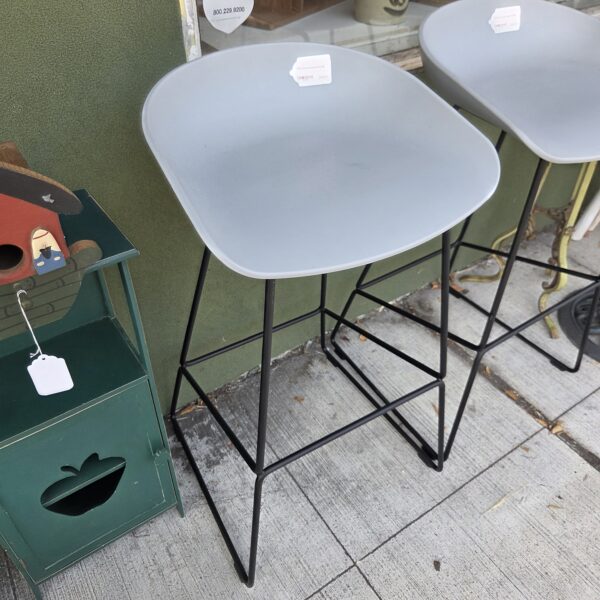 hays grey scoop barstool