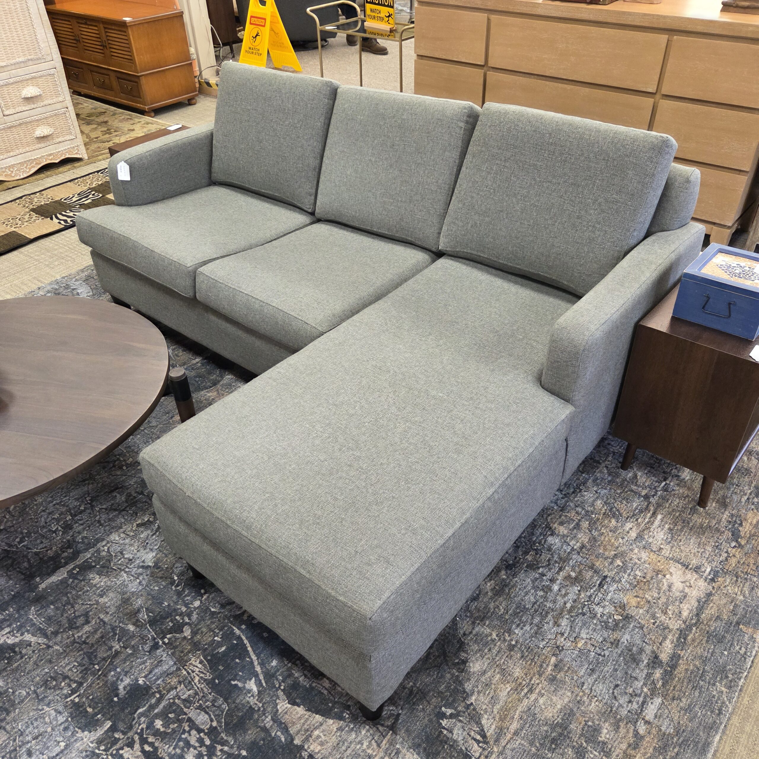 stylus grey right chaise sectional