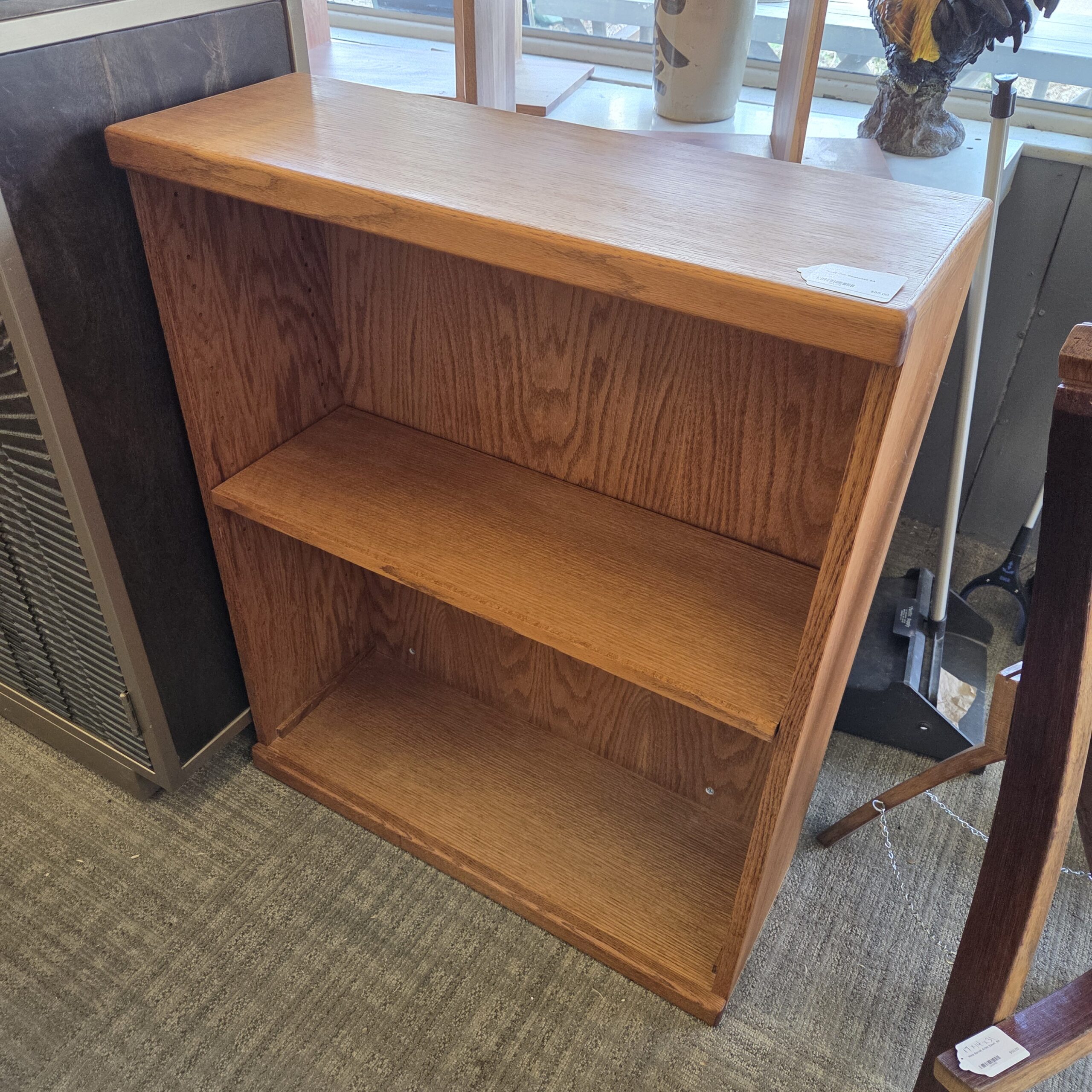 small oak bookcase