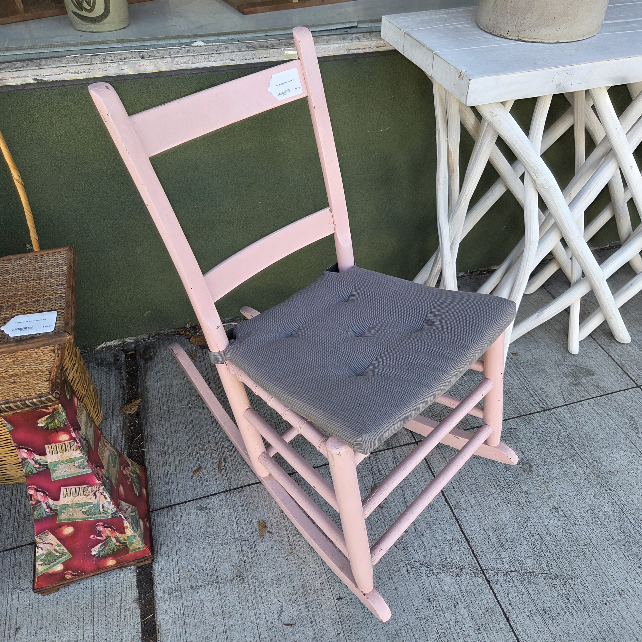 pink shabby chic rocker