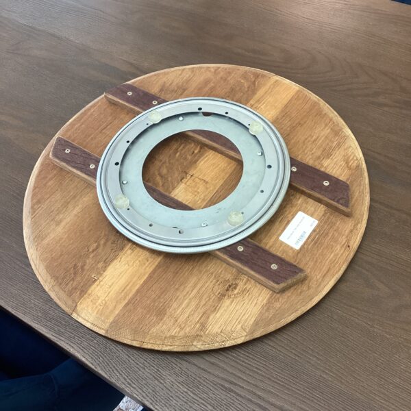 wine barrel top lazy susan