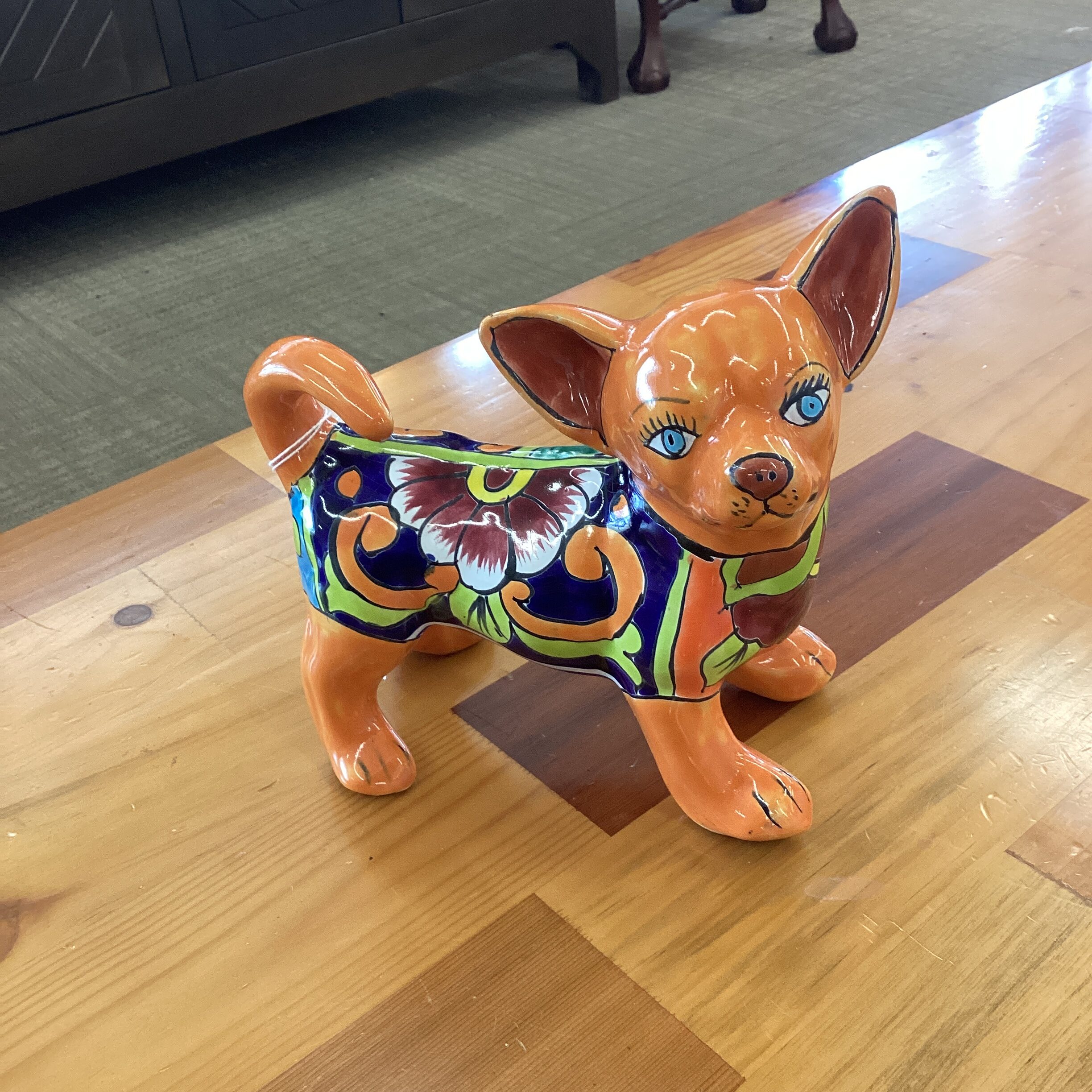 talavera orange chihuahua