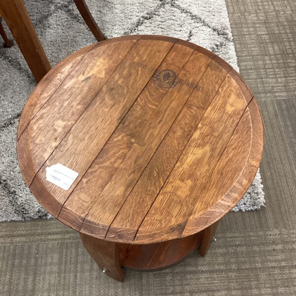 seguin moreau wine barrel side table
