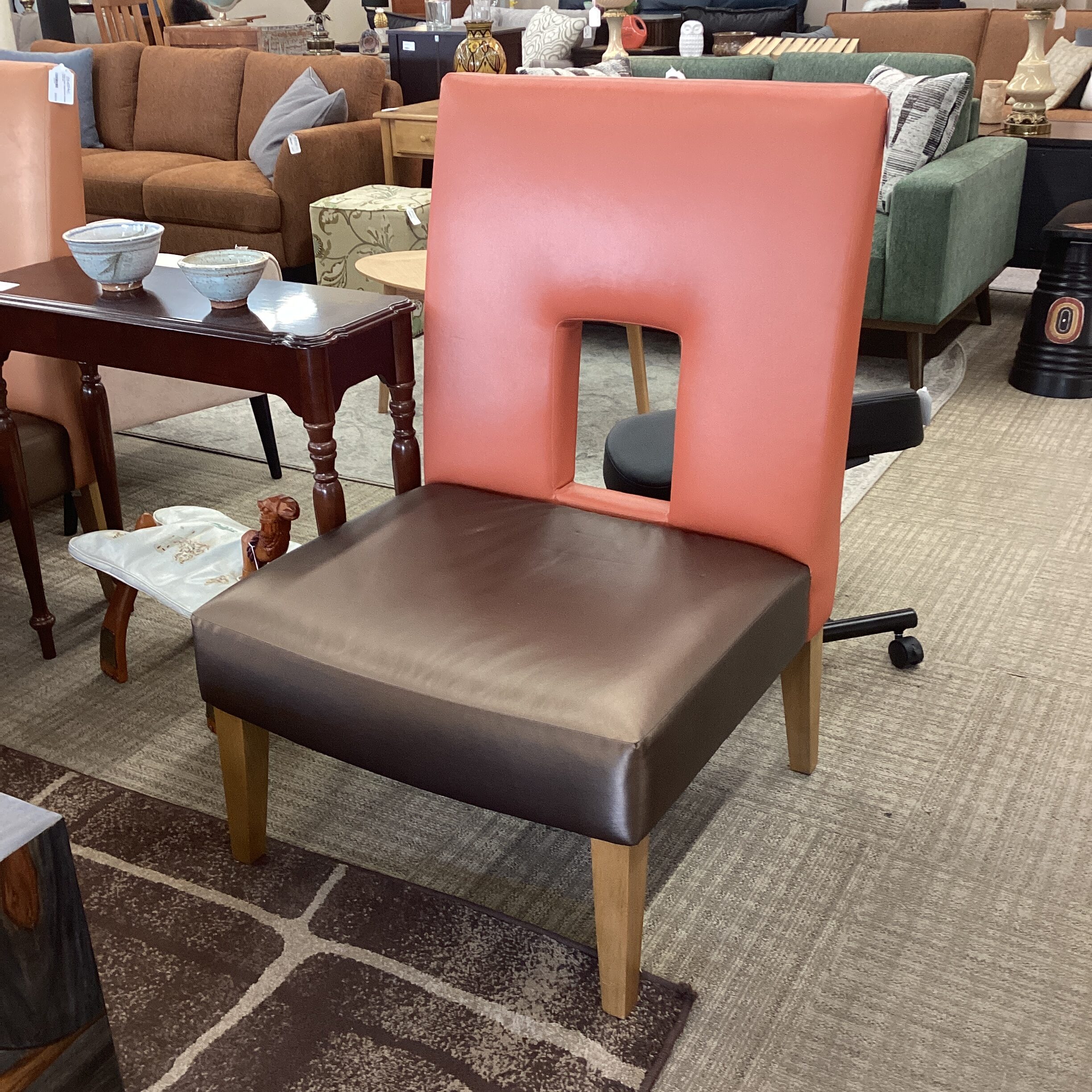 funky fresh coppertones armless chair