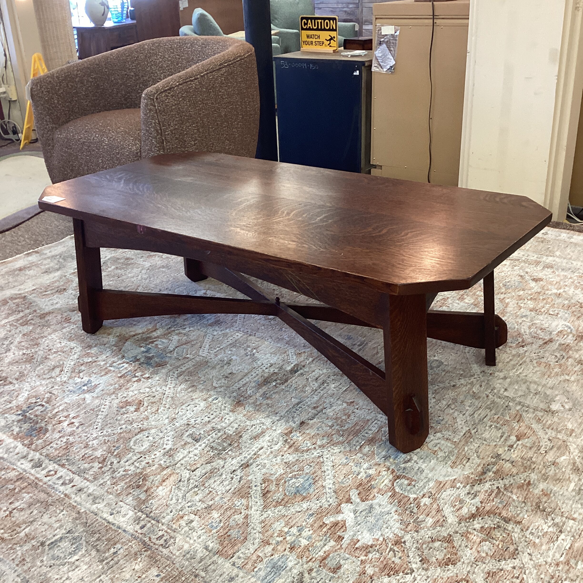 arts & crafts style coffee table (as is)