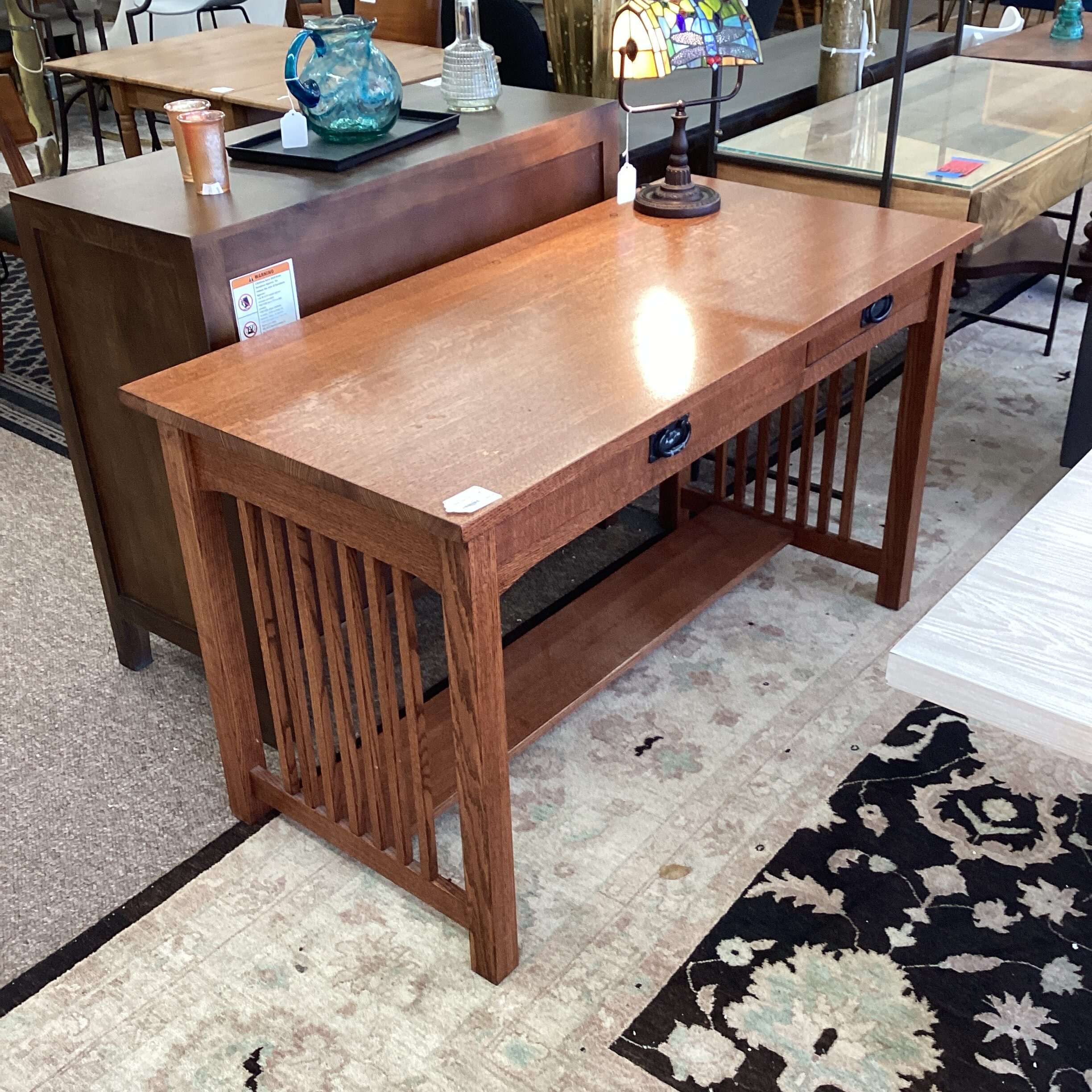 mission style desk (as is)