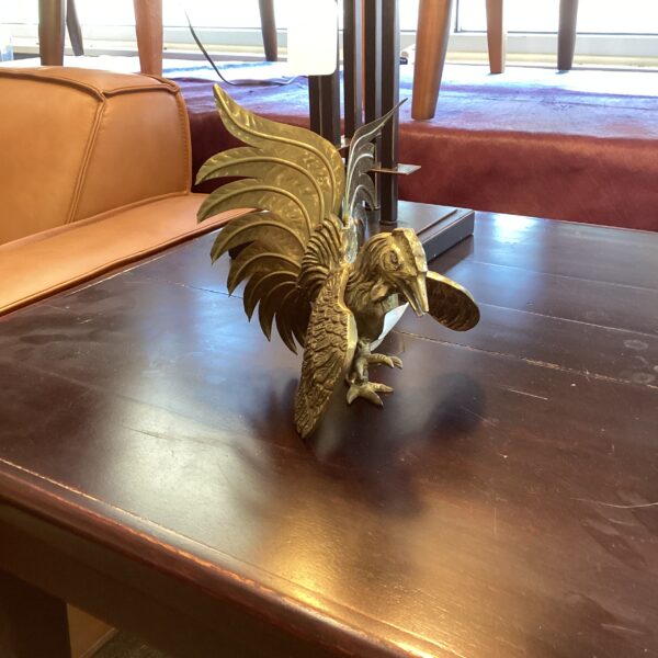 brass rooster decor